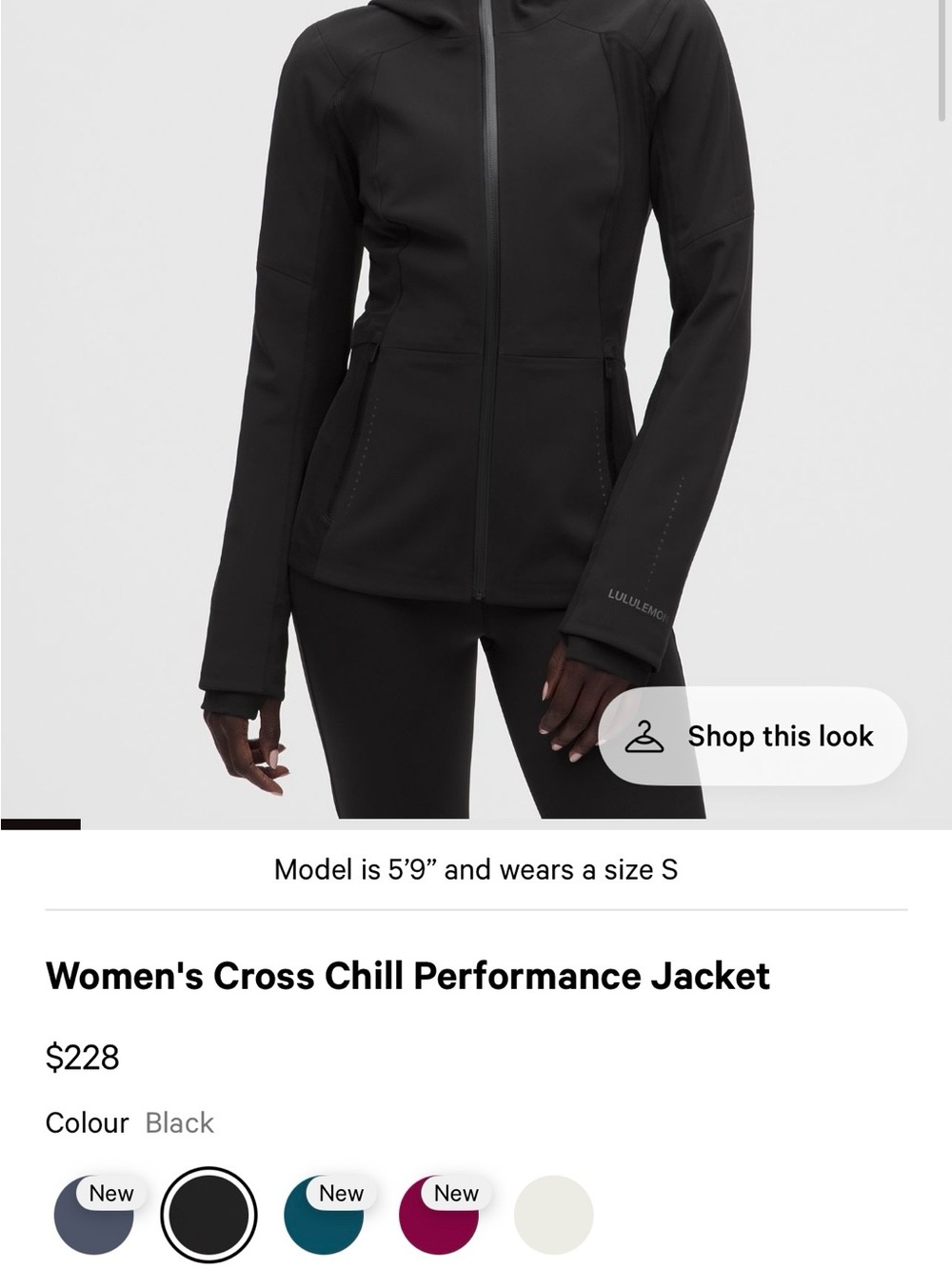 Lululemon Soft-Shell Fleece Jacket - Black - XL